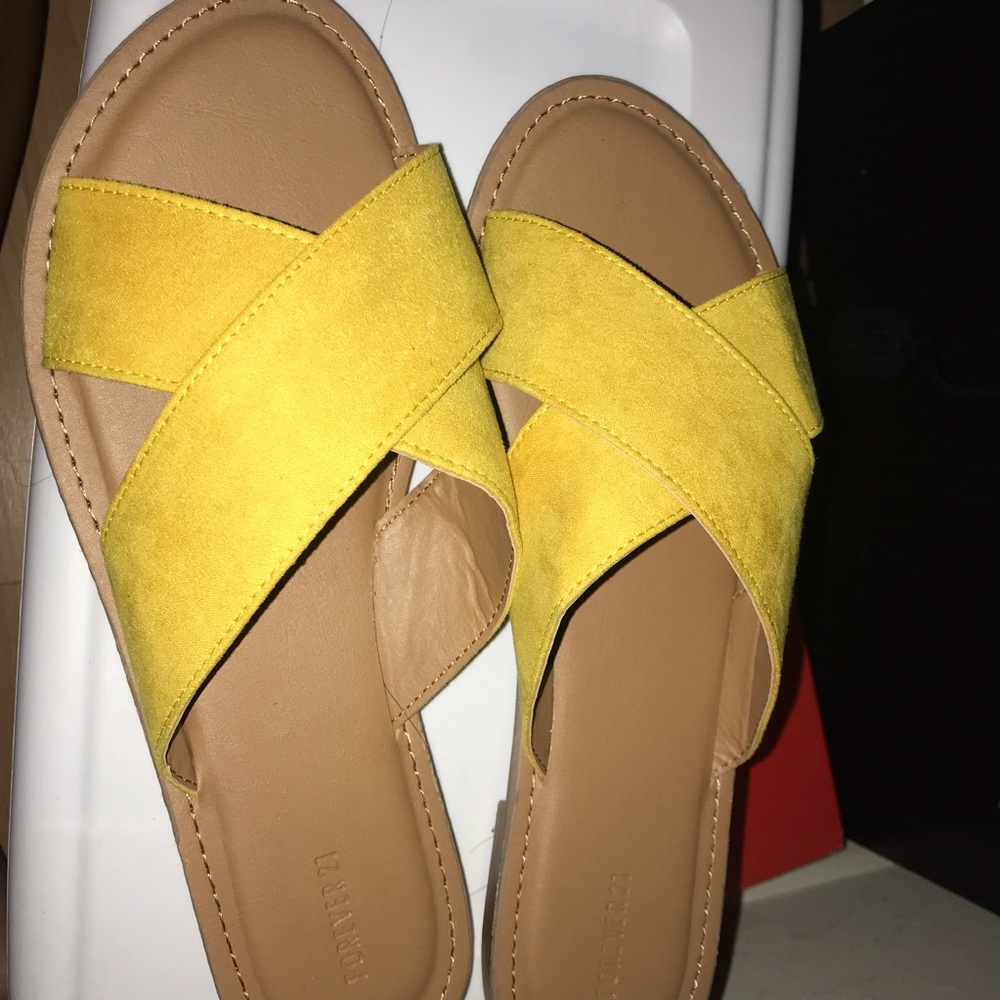 Cute yellow sandals